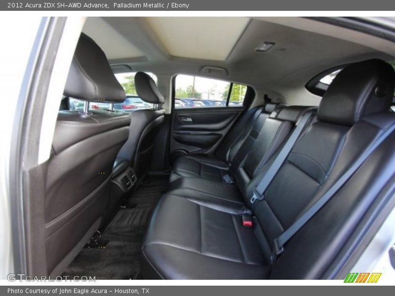 Rear Seat of 2012 ZDX SH-AWD Advance
