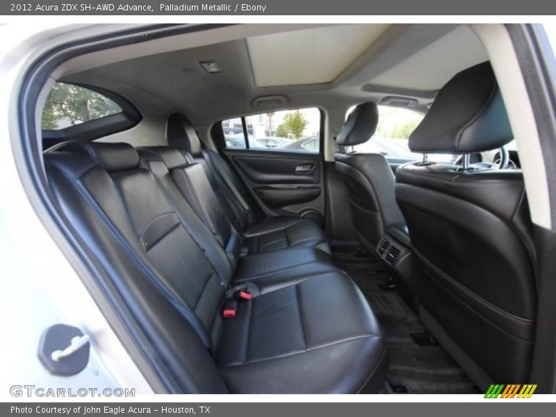 Rear Seat of 2012 ZDX SH-AWD Advance