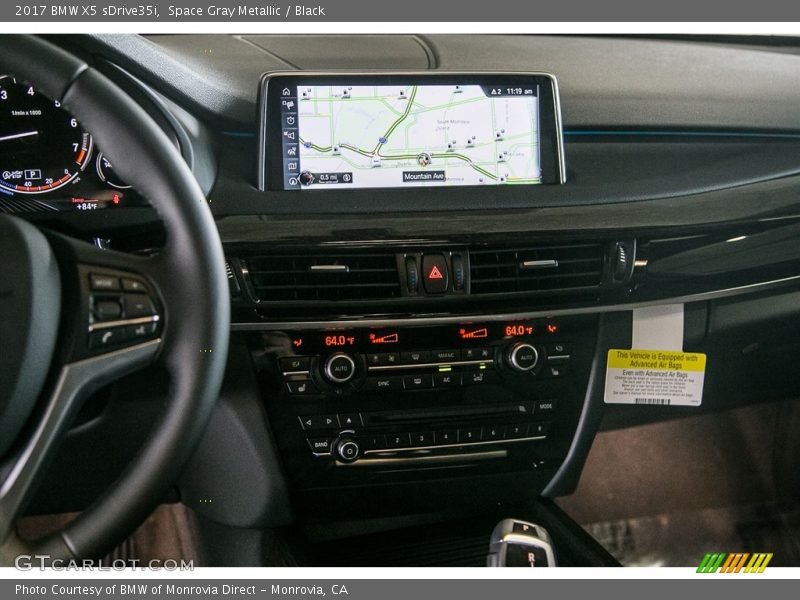 Space Gray Metallic / Black 2017 BMW X5 sDrive35i