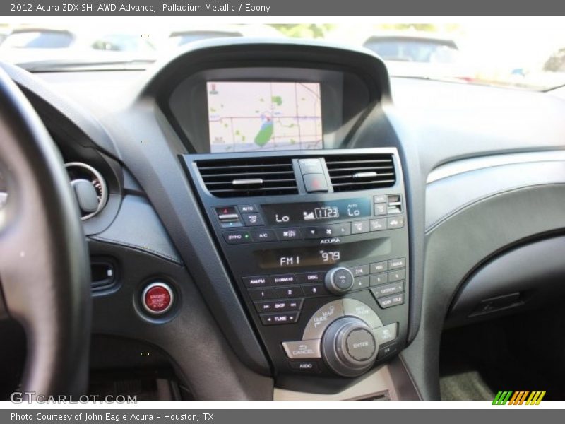 Controls of 2012 ZDX SH-AWD Advance