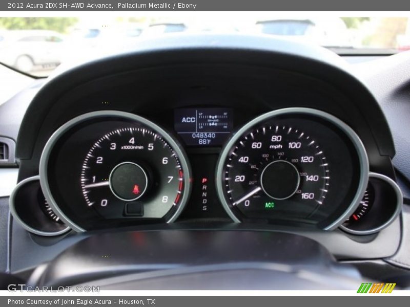  2012 ZDX SH-AWD Advance SH-AWD Advance Gauges