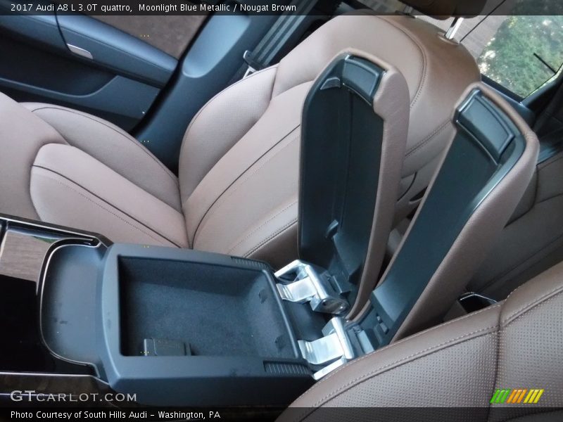 Moonlight Blue Metallic / Nougat Brown 2017 Audi A8 L 3.0T quattro