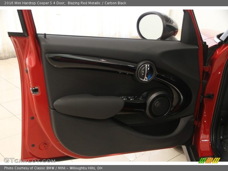 Blazing Red Metallic / Carbon Black 2016 Mini Hardtop Cooper S 4 Door