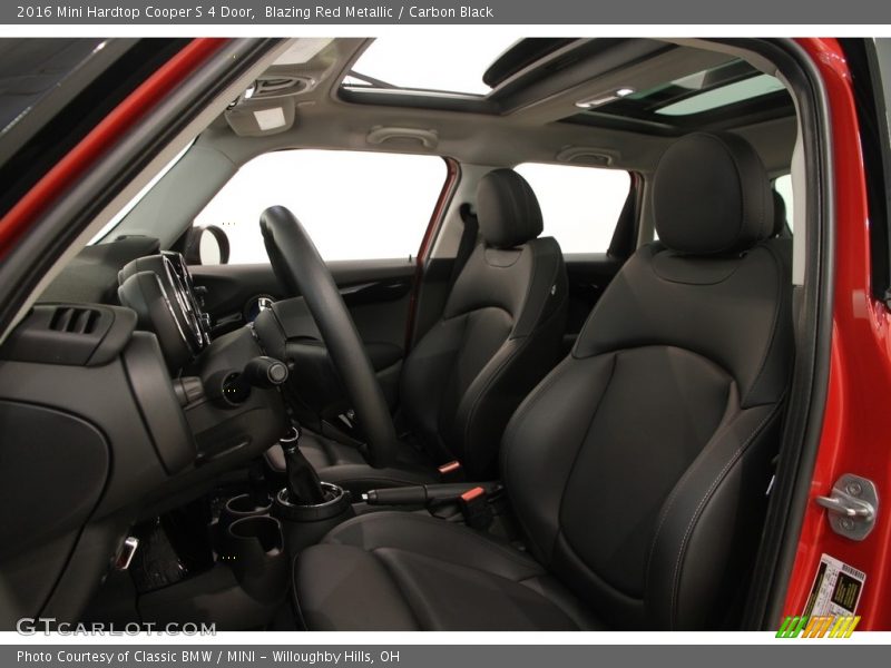 Blazing Red Metallic / Carbon Black 2016 Mini Hardtop Cooper S 4 Door