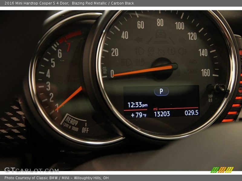 Blazing Red Metallic / Carbon Black 2016 Mini Hardtop Cooper S 4 Door