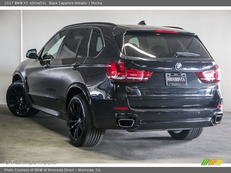 Black Sapphire Metallic / Mocha 2017 BMW X5 xDrive50i