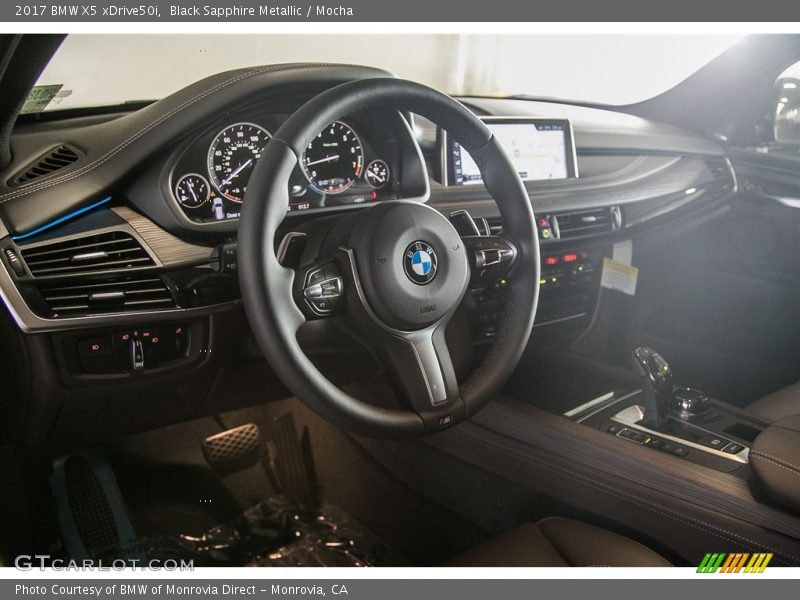 Black Sapphire Metallic / Mocha 2017 BMW X5 xDrive50i