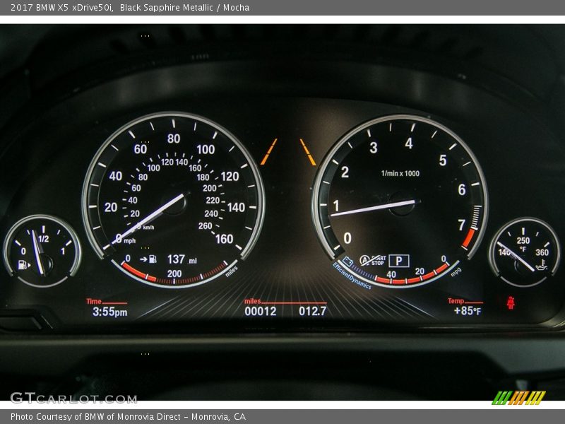  2017 X5 xDrive50i xDrive50i Gauges