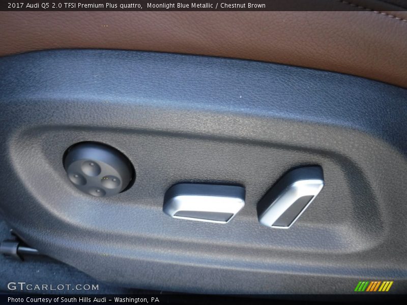 Moonlight Blue Metallic / Chestnut Brown 2017 Audi Q5 2.0 TFSI Premium Plus quattro