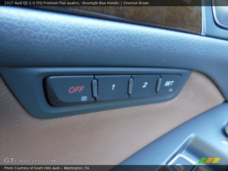 Moonlight Blue Metallic / Chestnut Brown 2017 Audi Q5 2.0 TFSI Premium Plus quattro