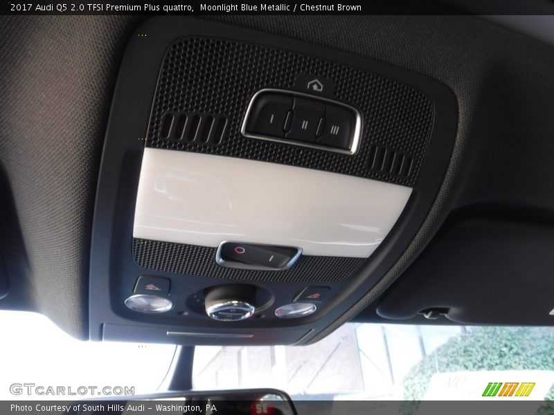 Moonlight Blue Metallic / Chestnut Brown 2017 Audi Q5 2.0 TFSI Premium Plus quattro