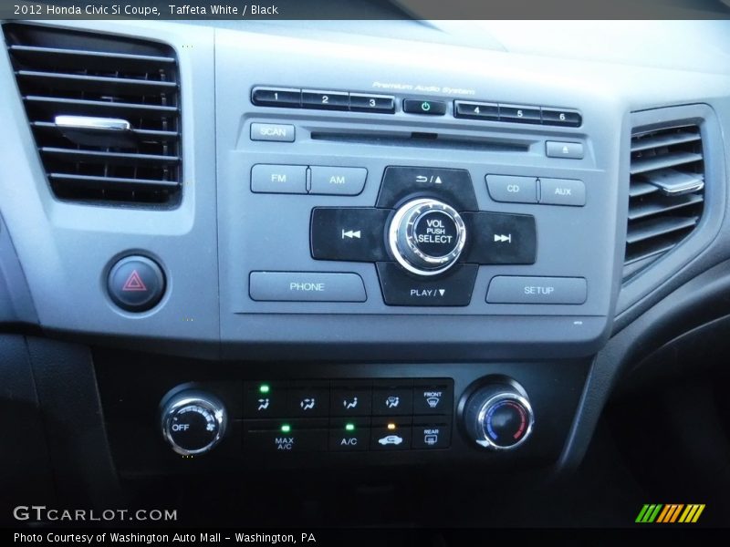 Taffeta White / Black 2012 Honda Civic Si Coupe