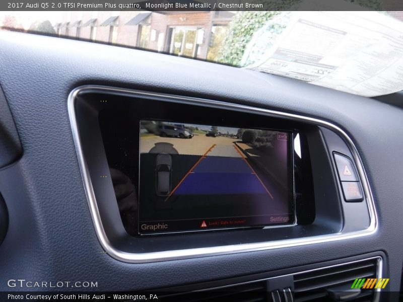 Moonlight Blue Metallic / Chestnut Brown 2017 Audi Q5 2.0 TFSI Premium Plus quattro