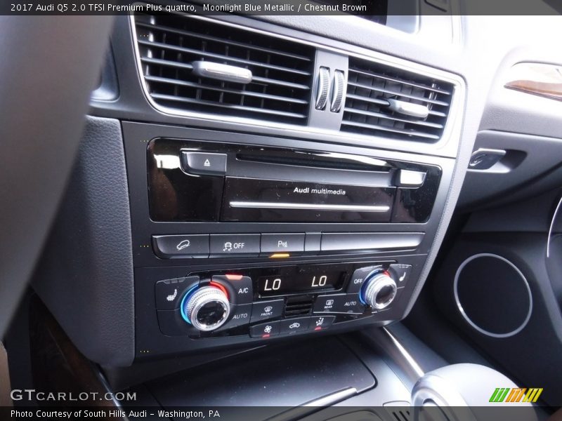 Moonlight Blue Metallic / Chestnut Brown 2017 Audi Q5 2.0 TFSI Premium Plus quattro