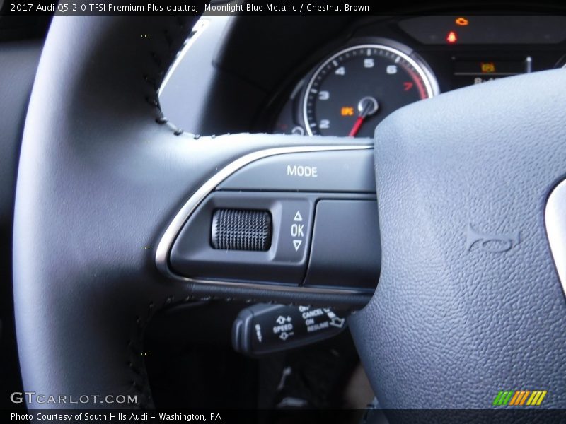 Moonlight Blue Metallic / Chestnut Brown 2017 Audi Q5 2.0 TFSI Premium Plus quattro