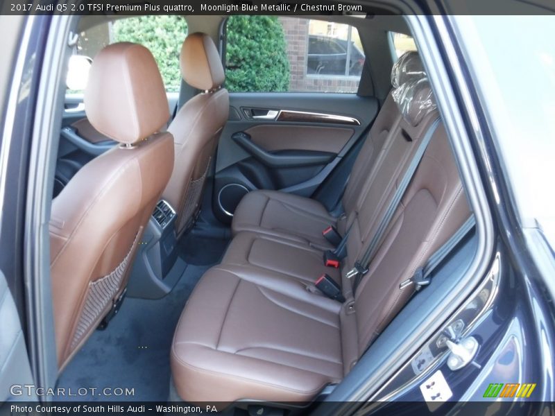 Moonlight Blue Metallic / Chestnut Brown 2017 Audi Q5 2.0 TFSI Premium Plus quattro