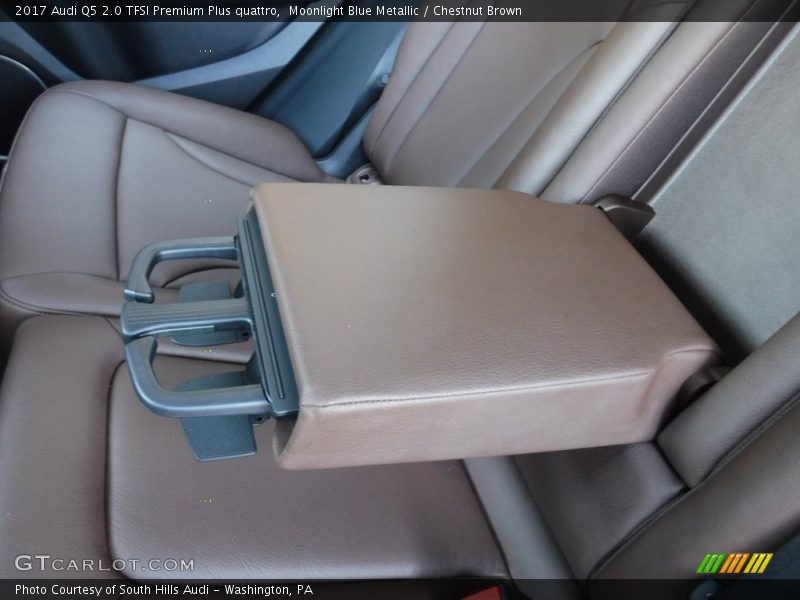 Moonlight Blue Metallic / Chestnut Brown 2017 Audi Q5 2.0 TFSI Premium Plus quattro