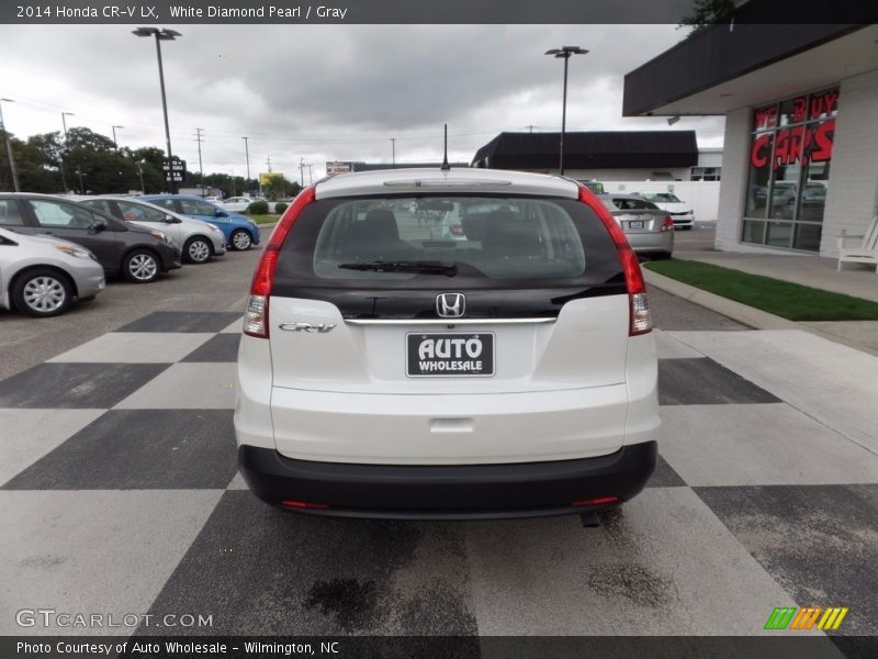 White Diamond Pearl / Gray 2014 Honda CR-V LX