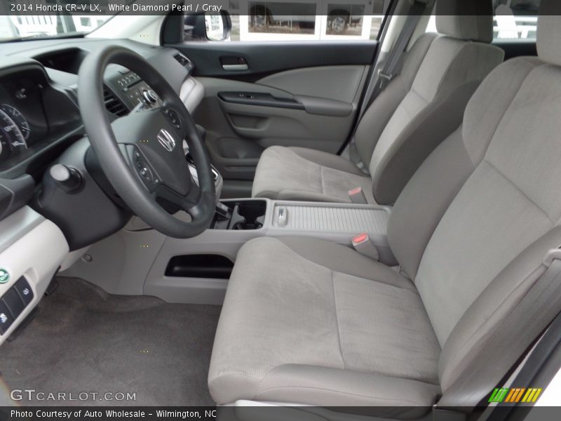 White Diamond Pearl / Gray 2014 Honda CR-V LX