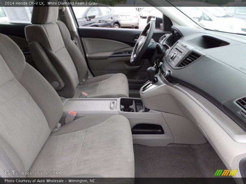 White Diamond Pearl / Gray 2014 Honda CR-V LX