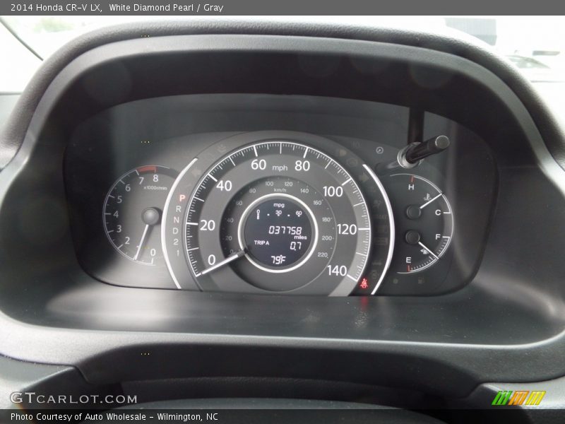 White Diamond Pearl / Gray 2014 Honda CR-V LX
