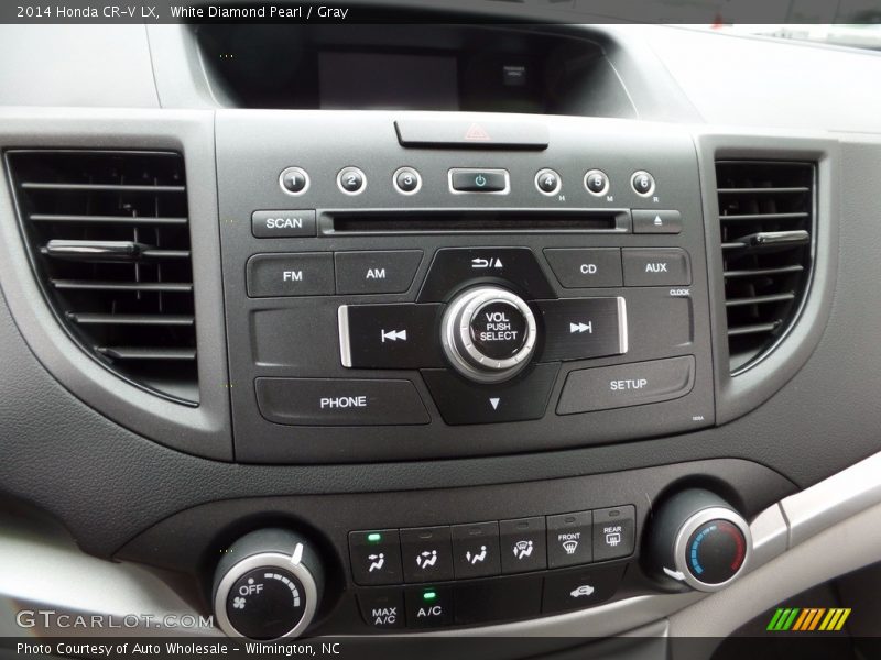 White Diamond Pearl / Gray 2014 Honda CR-V LX