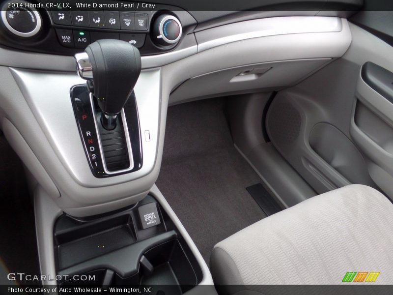 White Diamond Pearl / Gray 2014 Honda CR-V LX
