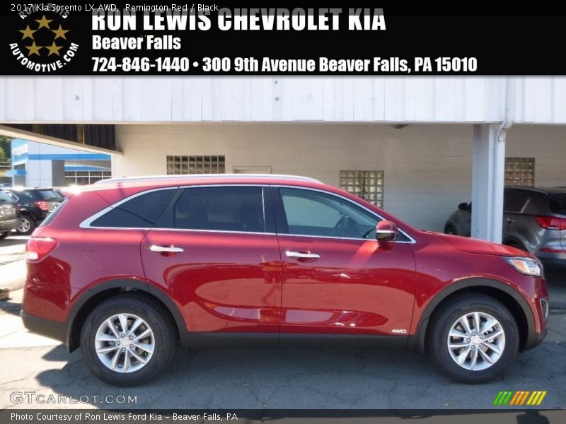 Remington Red / Black 2017 Kia Sorento LX AWD