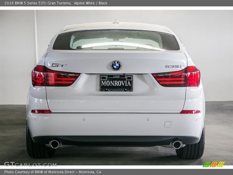Alpine White / Black 2016 BMW 5 Series 535i Gran Turismo