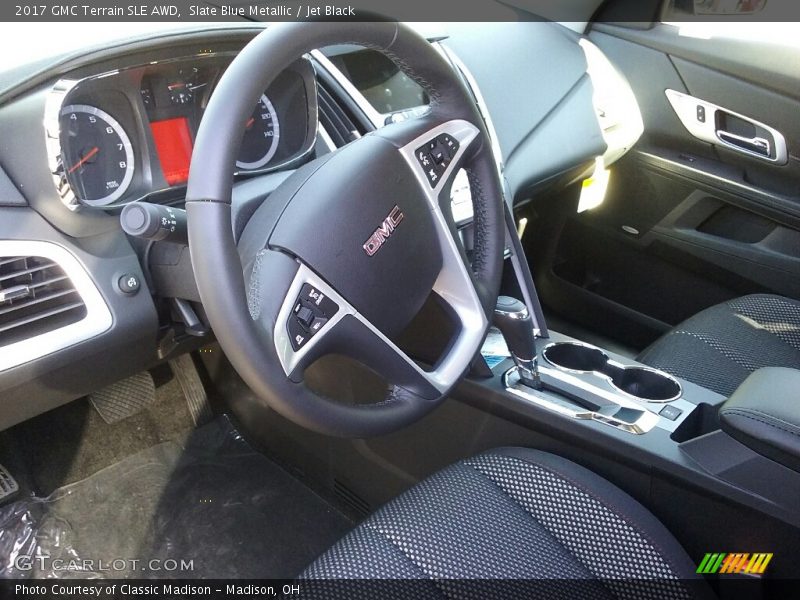 Slate Blue Metallic / Jet Black 2017 GMC Terrain SLE AWD