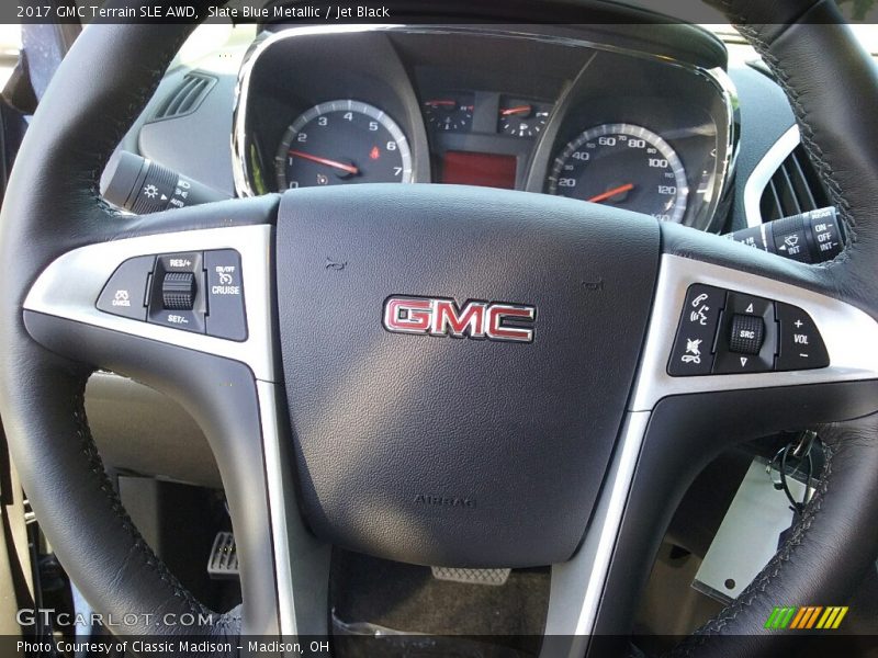 Slate Blue Metallic / Jet Black 2017 GMC Terrain SLE AWD