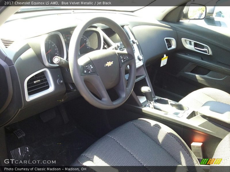 Blue Velvet Metallic / Jet Black 2017 Chevrolet Equinox LS AWD