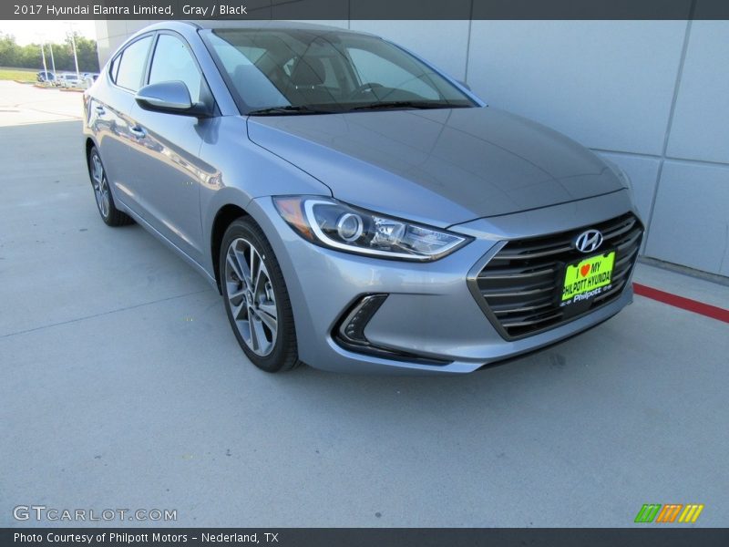 Gray / Black 2017 Hyundai Elantra Limited