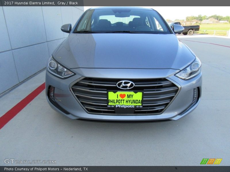 Gray / Black 2017 Hyundai Elantra Limited