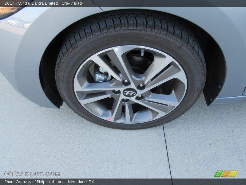 Gray / Black 2017 Hyundai Elantra Limited