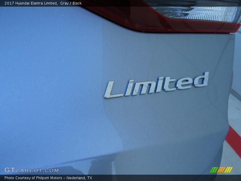 Gray / Black 2017 Hyundai Elantra Limited