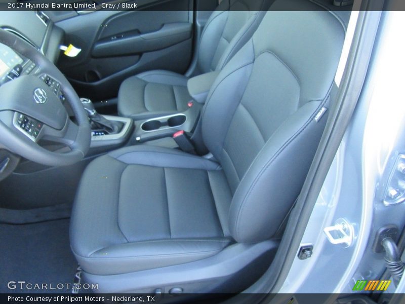 Gray / Black 2017 Hyundai Elantra Limited