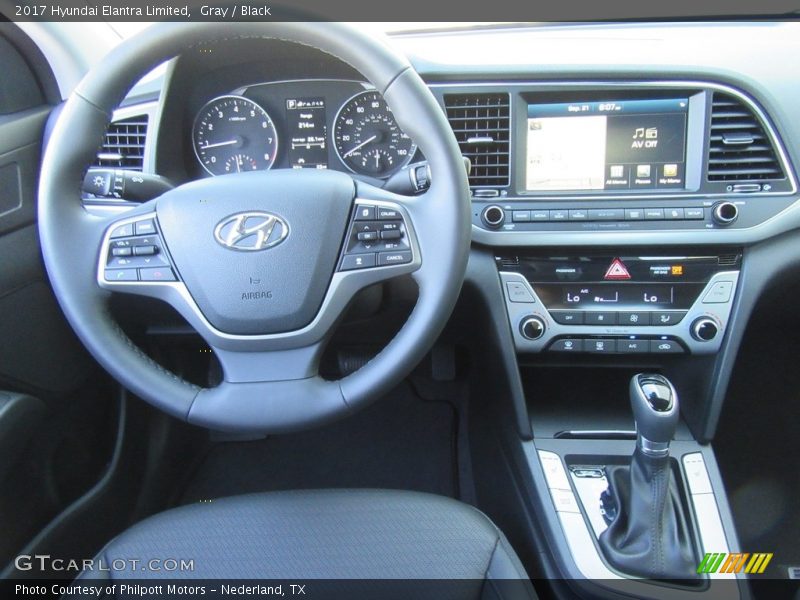 Gray / Black 2017 Hyundai Elantra Limited