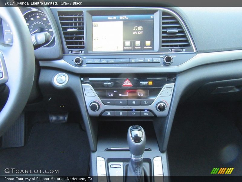 Gray / Black 2017 Hyundai Elantra Limited