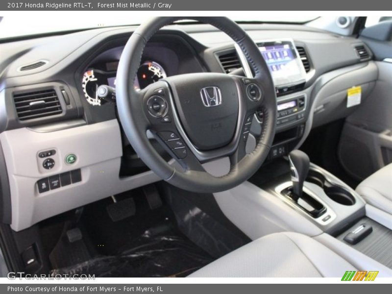 Forest Mist Metallic / Gray 2017 Honda Ridgeline RTL-T