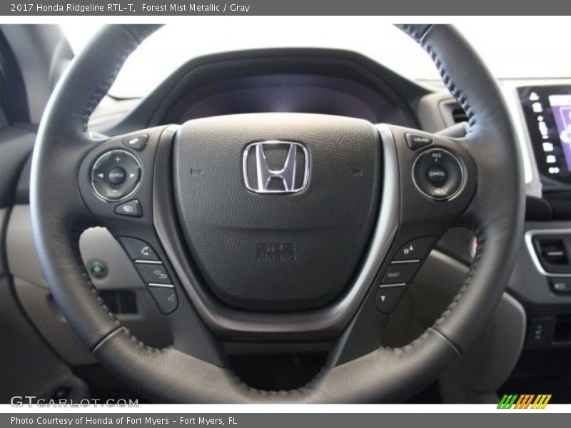 Forest Mist Metallic / Gray 2017 Honda Ridgeline RTL-T