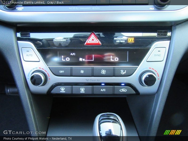 Gray / Black 2017 Hyundai Elantra Limited