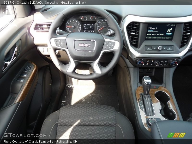 Quicksilver Metallic / Jet Black 2017 GMC Acadia SLE AWD