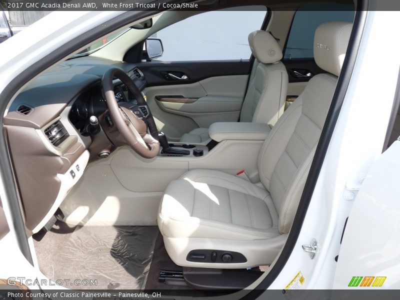  2017 Acadia Denali AWD Cocoa/Shale Interior