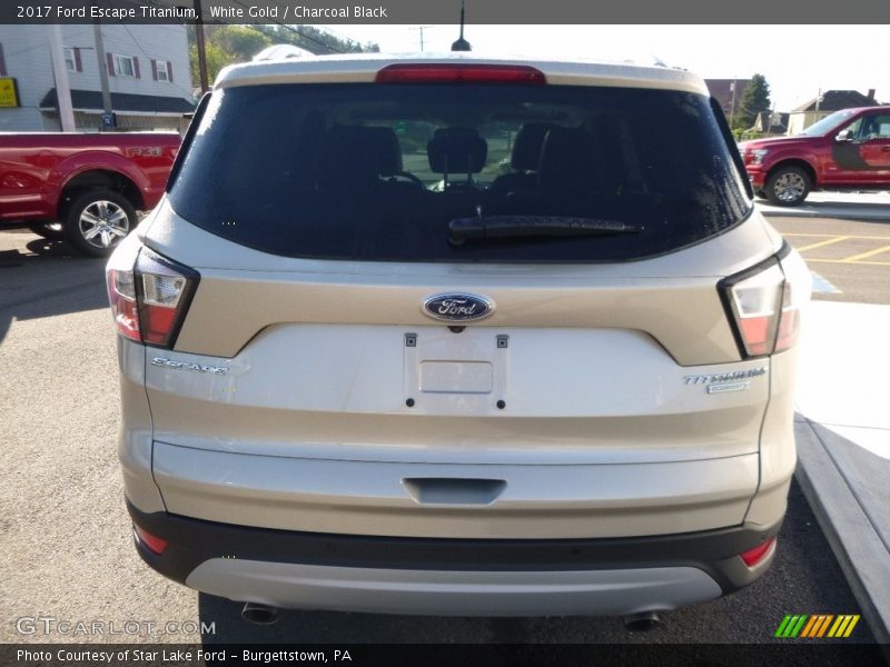 White Gold / Charcoal Black 2017 Ford Escape Titanium