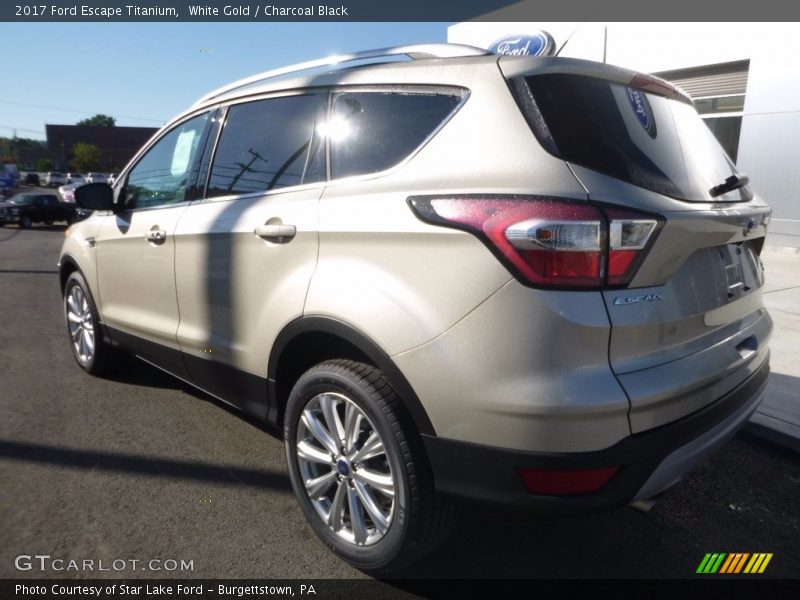 White Gold / Charcoal Black 2017 Ford Escape Titanium