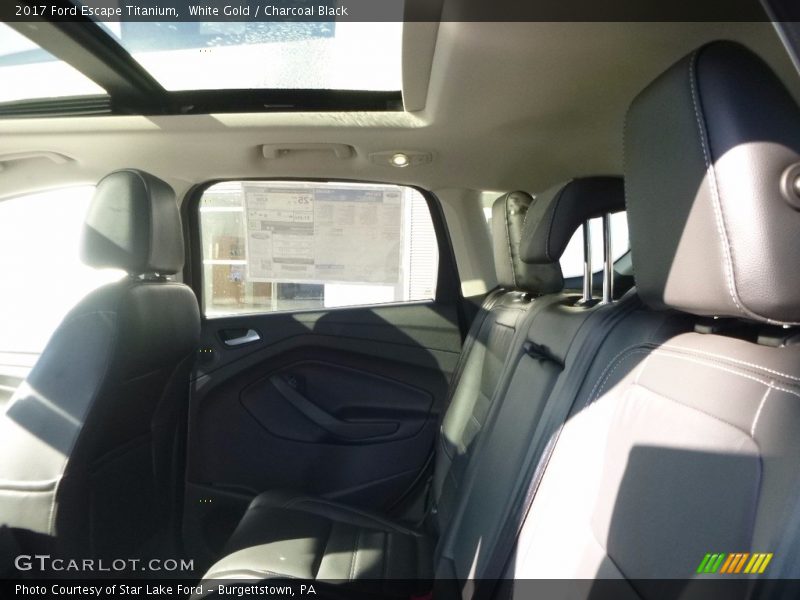 White Gold / Charcoal Black 2017 Ford Escape Titanium