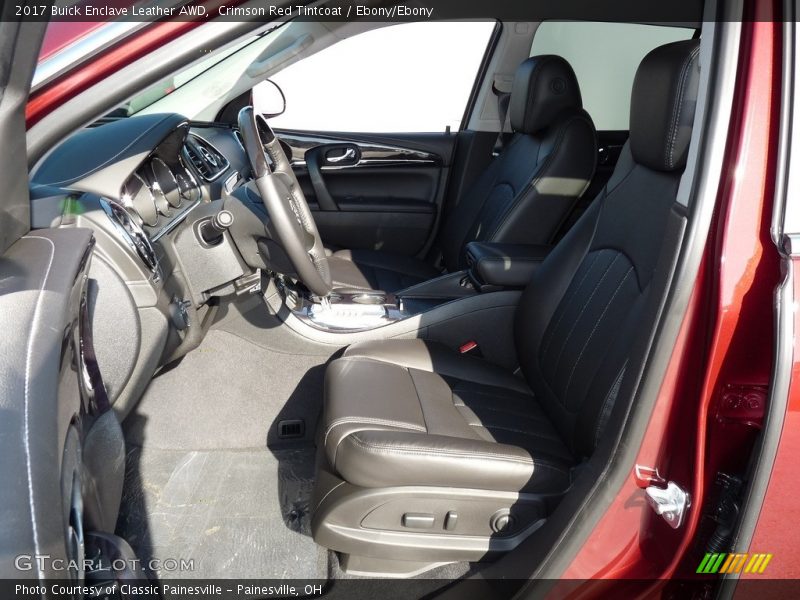 Crimson Red Tintcoat / Ebony/Ebony 2017 Buick Enclave Leather AWD