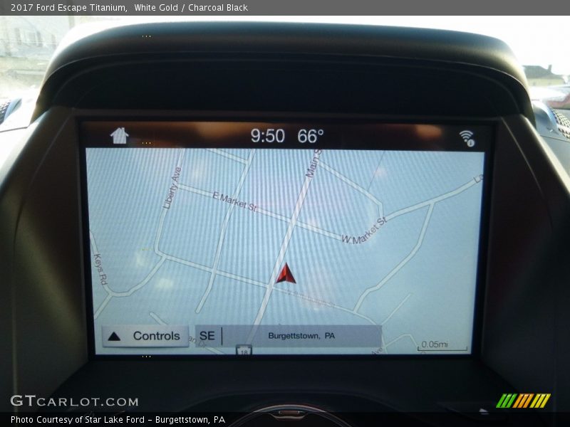 White Gold / Charcoal Black 2017 Ford Escape Titanium