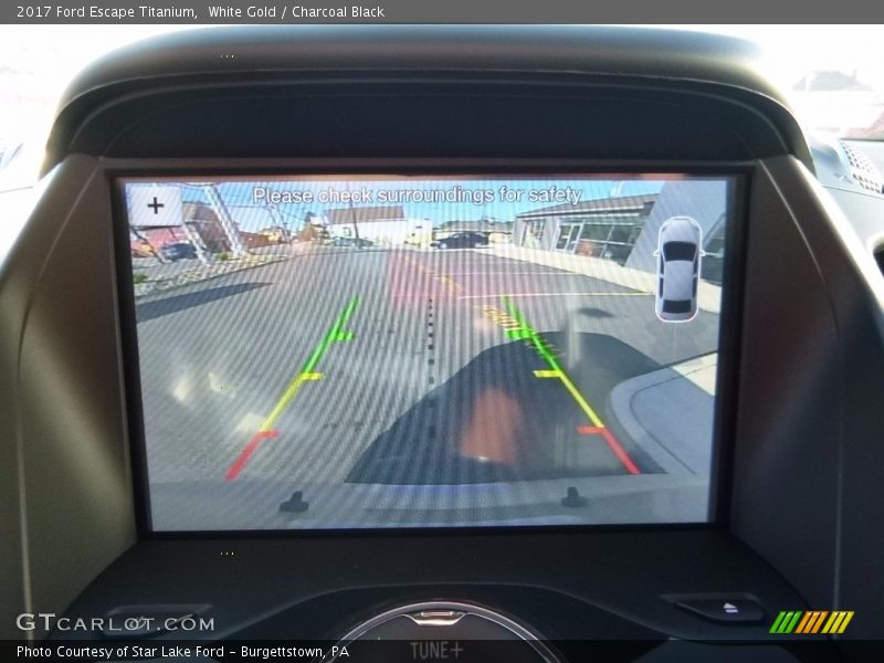 White Gold / Charcoal Black 2017 Ford Escape Titanium